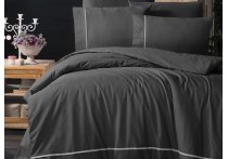 Постільна білизна ранфорс delux First Choice - Dark Alisa Anthracite (Turkey), євро